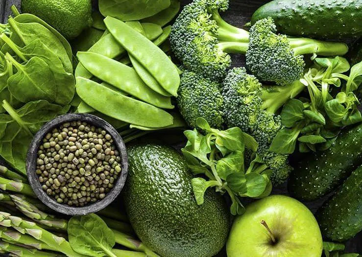 Health benefits of green fruits & vegetables